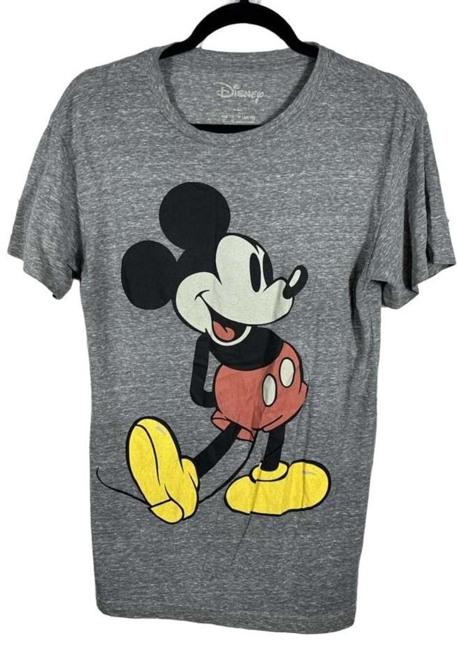 Disney Mickey Mouse Graphic T-Shirt Size S Gray
